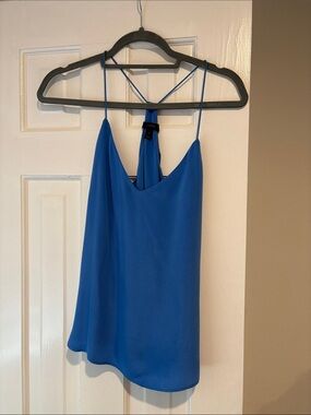 J. Crew Blue V-Neck Spaghetti Strap Women’s Top